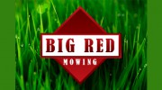 Big Red Mowing